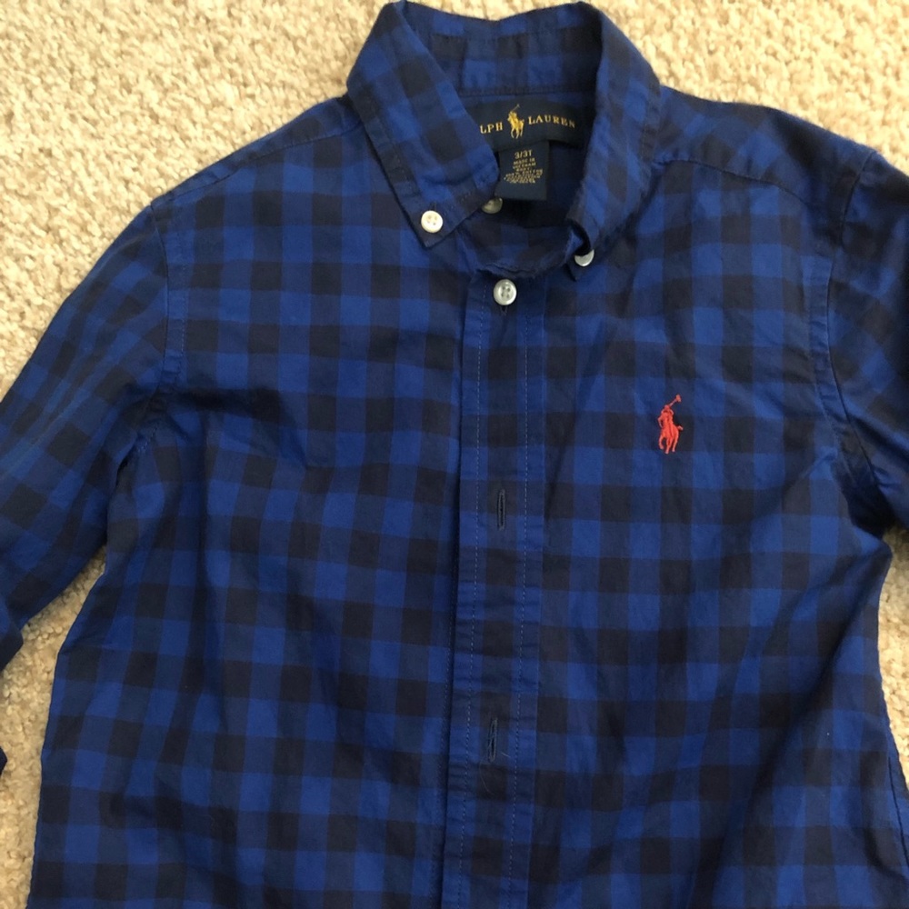 Toddler boy Ralph Lauren button down shirt